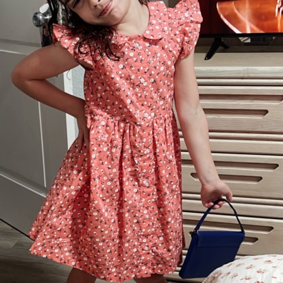 Super cute button down little girls dress - Picture 1 of 3